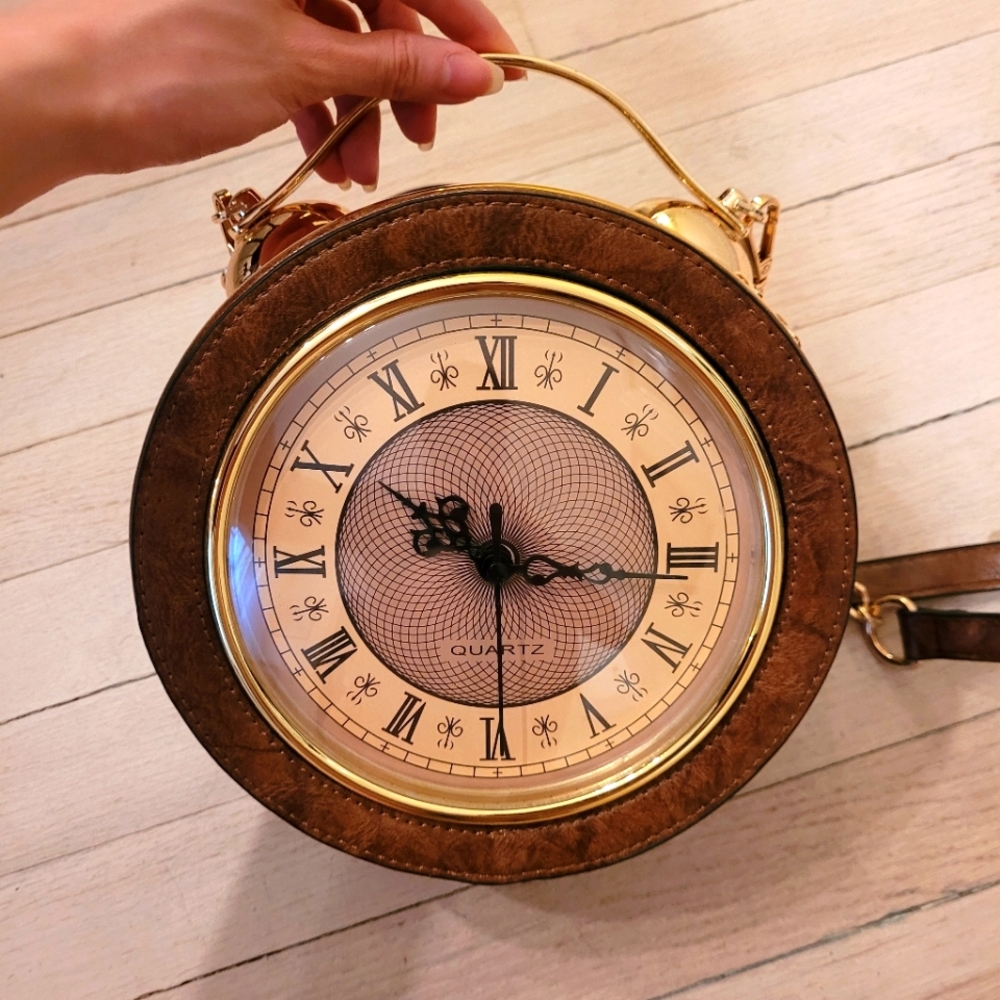 Clock crossbody bag
